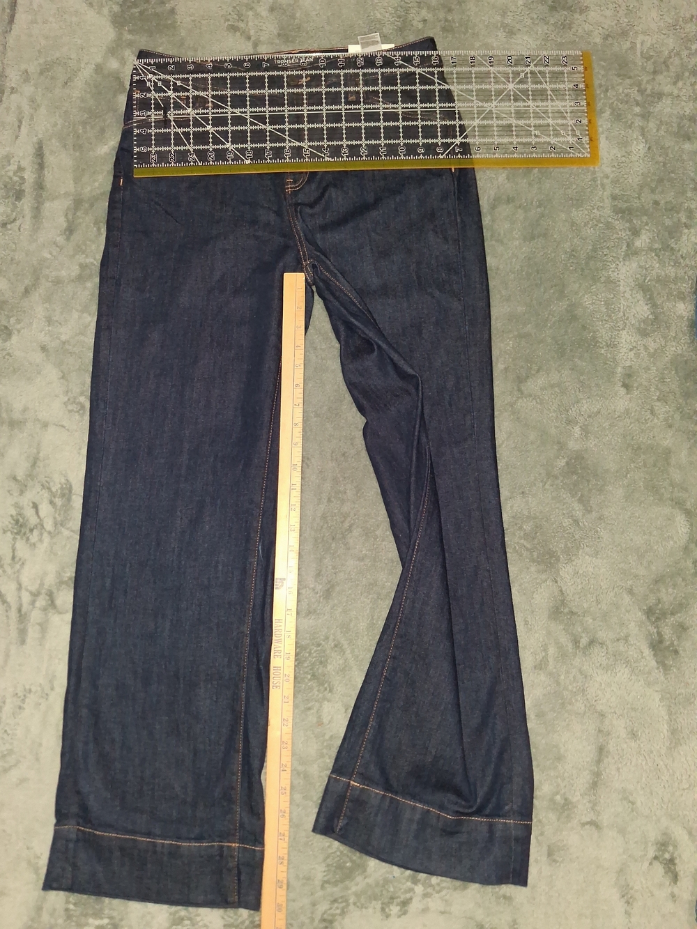 Chico's Womens Dark Indigo Jeans 10r Or 1.5 Wide Leg NWT - Picture 5 of 9